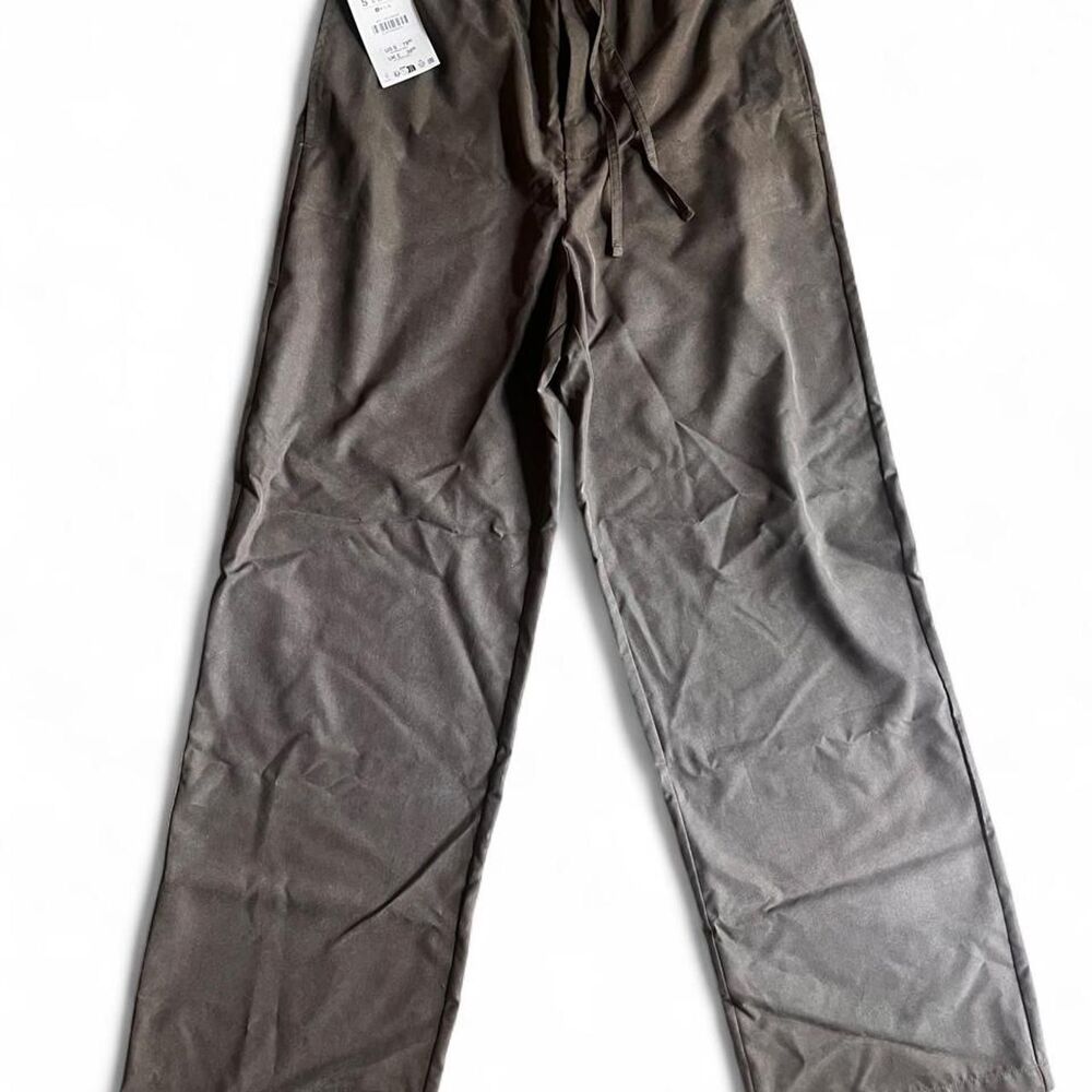 Zara Men's Brown and Grey Trousers